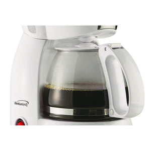 Brentwood TS-213W 4-Cup Coffee Maker (White)