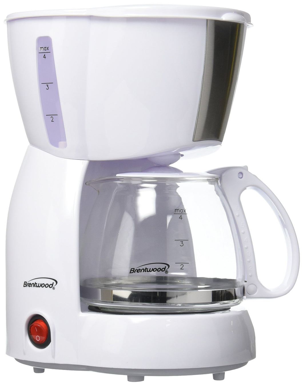 Brentwood TS-213W 4-Cup Coffee Maker (White)